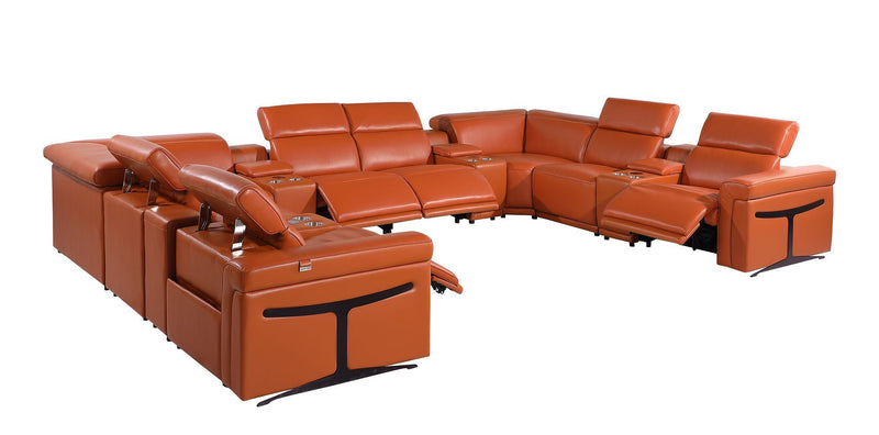 1126 - 12-Piece U-Shaped Sectional Sofa In With 4 Power Recliners & Power Headrests