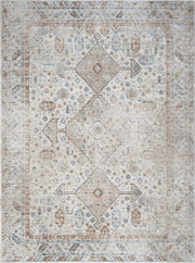 Noble - 5'3" X 7'3" Polyester Area Rug - Ivory - R&R Furniture Gallery (Fountain Valley, CA)