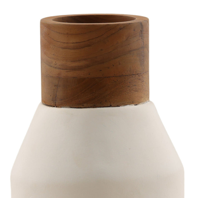Ludlow - Vase (Set of 4) - White And Natural