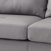 Gray stationary sofa by Glory Furniture featuring modern design and elegant upholstery, perfect for contemporary living rooms.