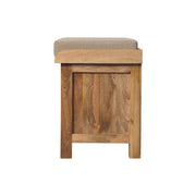 Rattan Basket Linen Bench - Brown - R&R Furniture Gallery (Fountain Valley, CA)
