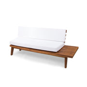 Noble House Hillcrest 2 Seater Sofa in neutral fabric with plush cushions and wooden legs, perfect for modern living rooms.