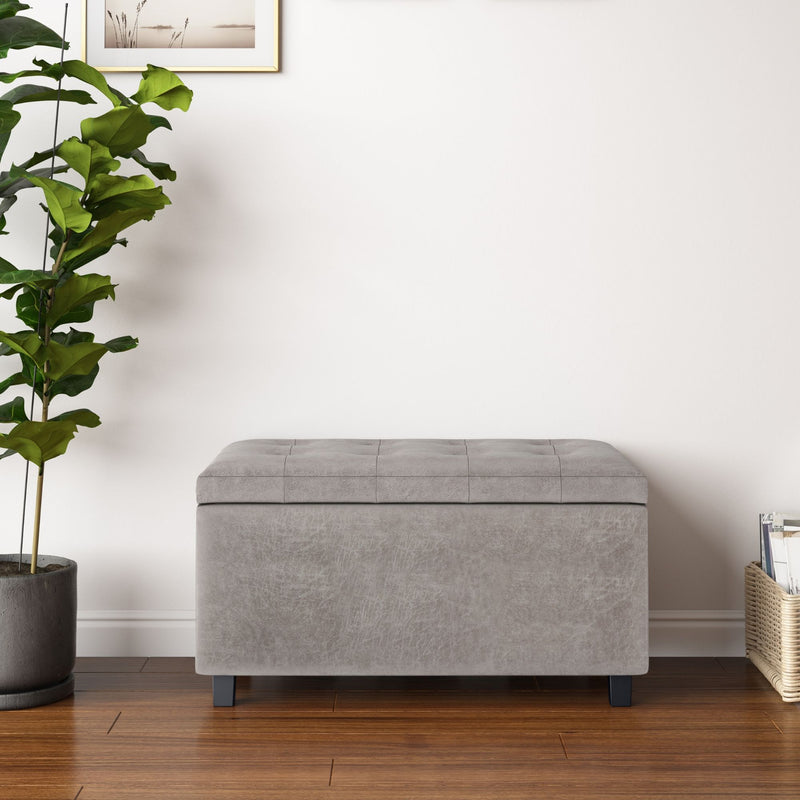 Cosmopolitan - Upholstered Storage Ottoman - R&R Furniture Gallery (Fountain Valley, CA)