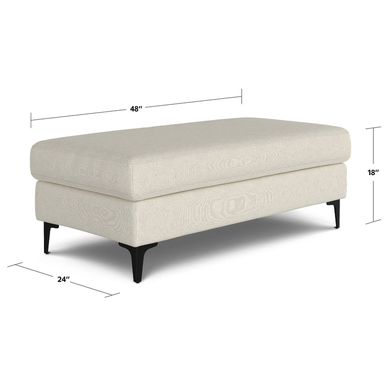 Ava - Versatile Mid Century Ottoman - R&R Furniture Gallery (Fountain Valley, CA)