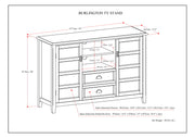Burlington - Handcrafted Tall TV Media Stand - R&R Furniture Gallery (Fountain Valley, CA)