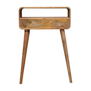 Curved Chestnut Console Table - R&R Furniture Gallery (Fountain Valley, CA)