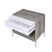 Cistus - Accent Table - Weathered Gray Oak & White - R&R Furniture Gallery (Fountain Valley, CA)