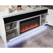 Alessia - Electric Fireplace With Multi Color LED And Flame Settings - R&R Furniture Gallery (Fountain Valley, CA)