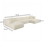 Tarra - Fluffy Oversized Corduroy Modular Sectional - R&R Furniture Gallery (Fountain Valley, CA)