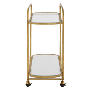 Swain - Brass Serving Cart