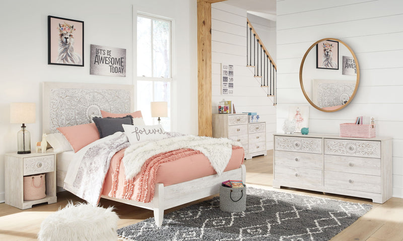 Paxberry - Six Drawer Dresser - Vinyl-Wrapped - Whitewash - R&R Furniture Gallery (Fountain Valley, CA)
