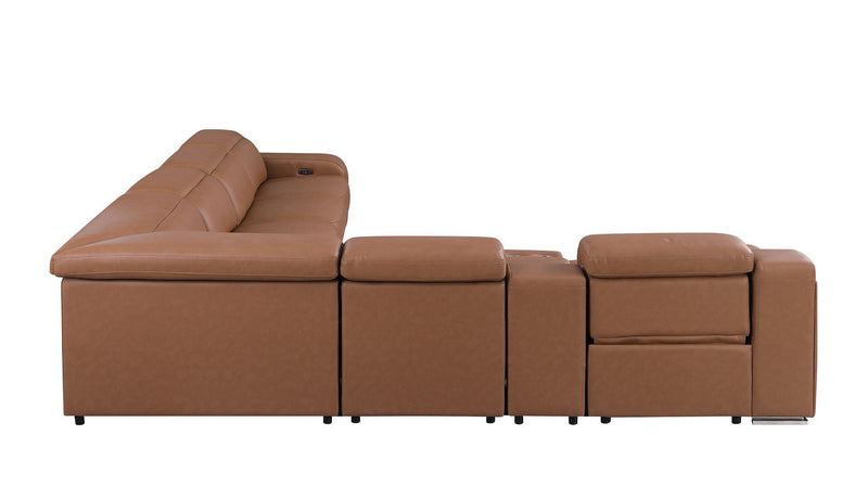 1116 - 7-Piece L-Shaped Sectional Sofa In With 3 Power Recliners & Power Headrests