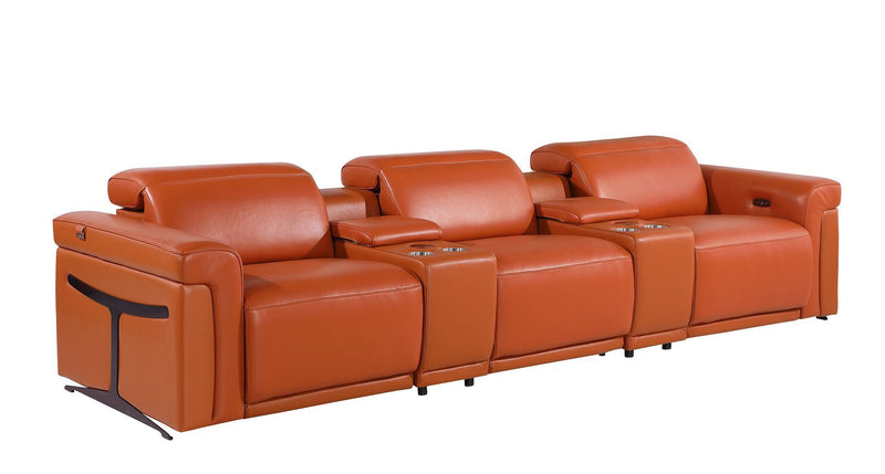 1126 - 8-Piece Modular Power Reclining Sofa & Loveseat Set In With 5 Power Recliners & Power Headrests