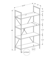 Bookshelf, Bookcase, 4 Tier, Office, Bedroom, Contemporary, Modern - R&R Furniture Gallery (Fountain Valley, CA)