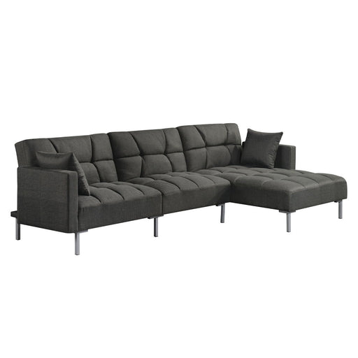 Duzzy - Sectional Sofa - Dark Gray Fabric - R&R Furniture Gallery (Fountain Valley, CA)