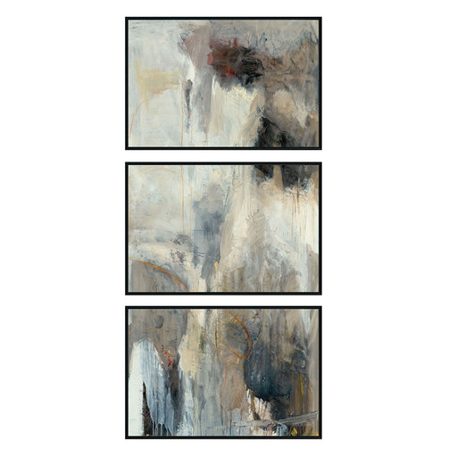 Scar - 72" x 36" Painting By Buddy Whitlock (Set of 3) - Black - R&R Furniture Gallery (Fountain Valley, CA)