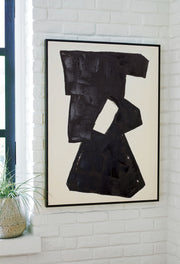 Garviery - Wall Art - Black / Cream - R&R Furniture Gallery (Fountain Valley, CA)