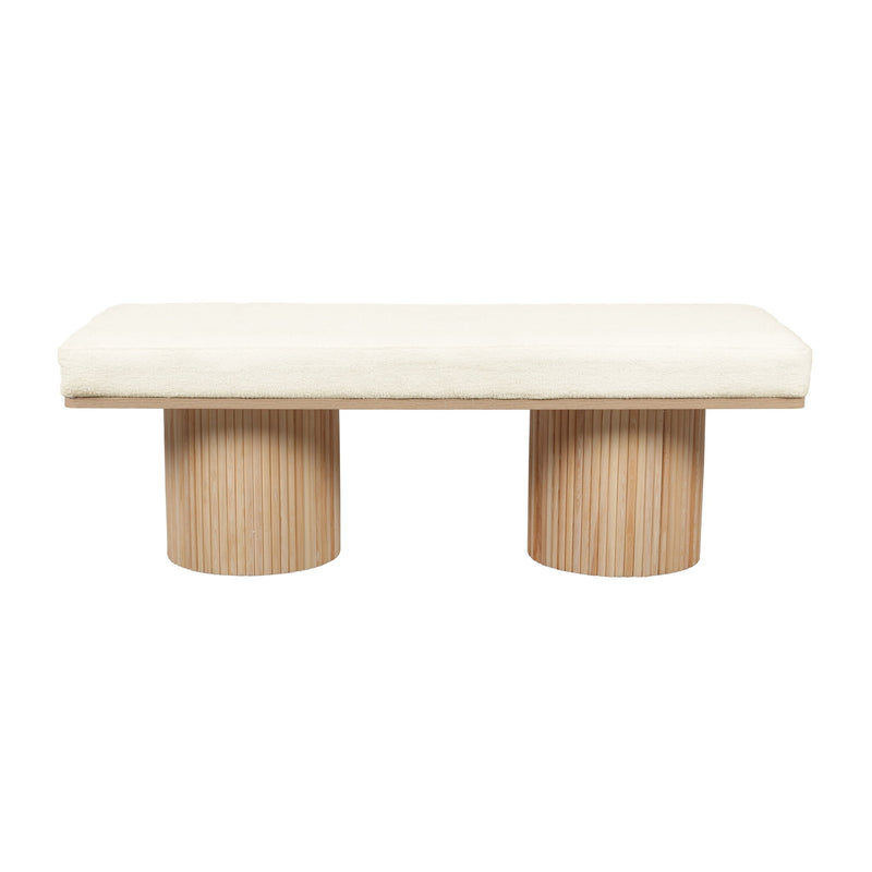 Sagano - Bench - Natural / White - R&R Furniture Gallery (Fountain Valley, CA)