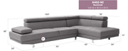 Comfortable Riveredge stationary sectional sofa by Glory Furniture with plush cushions and modern design.