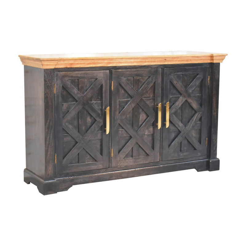 Regal - Rustic Sideboard - Black - R&R Furniture Gallery (Fountain Valley, CA)