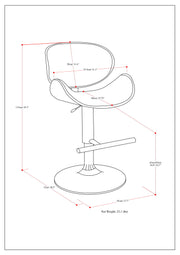 Marana - Multifunctional Handcrafted Bentwood Adjustable Swivel Bar Stool - R&R Furniture Gallery (Fountain Valley, CA)