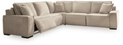 Benchcraft Carceri reclining sectional sofa with plush cushions and reclining features, shown in a modern living room setting.