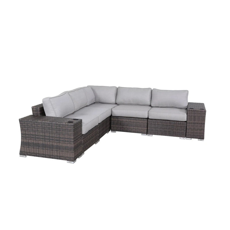 Rattan Sectional Sofa Set With Cushions - R&R Furniture Gallery (Fountain Valley, CA)