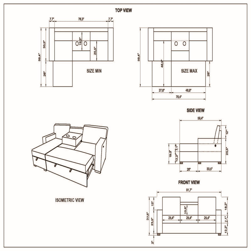 Territory - Pull Out Sofa Bed - R&R Furniture Gallery (Fountain Valley, CA)