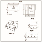 Territory - Pull Out Sofa Bed With Design - Dark Gray - R&R Furniture Gallery (Fountain Valley, CA)