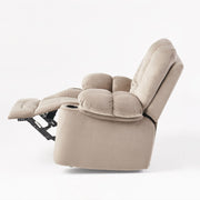 Luxurious Manual Recliner Chair With Skin-Friendly Fabric And Dual Cup Holders - R&R Furniture Gallery (Fountain Valley, CA)