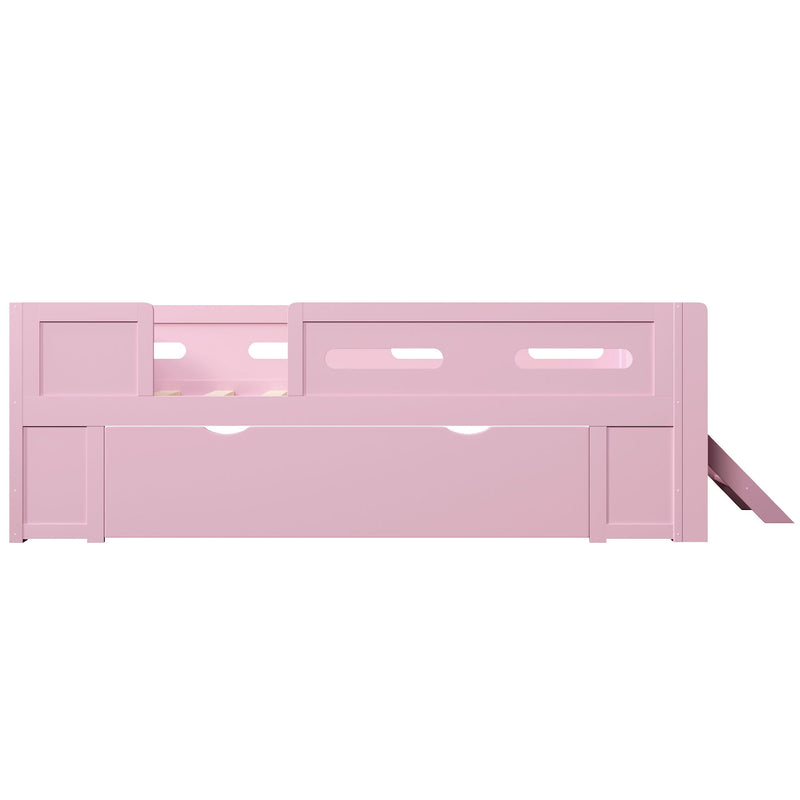 Platform Bed With Guardrail And Drawer - R&R Furniture Gallery (Fountain Valley, CA)