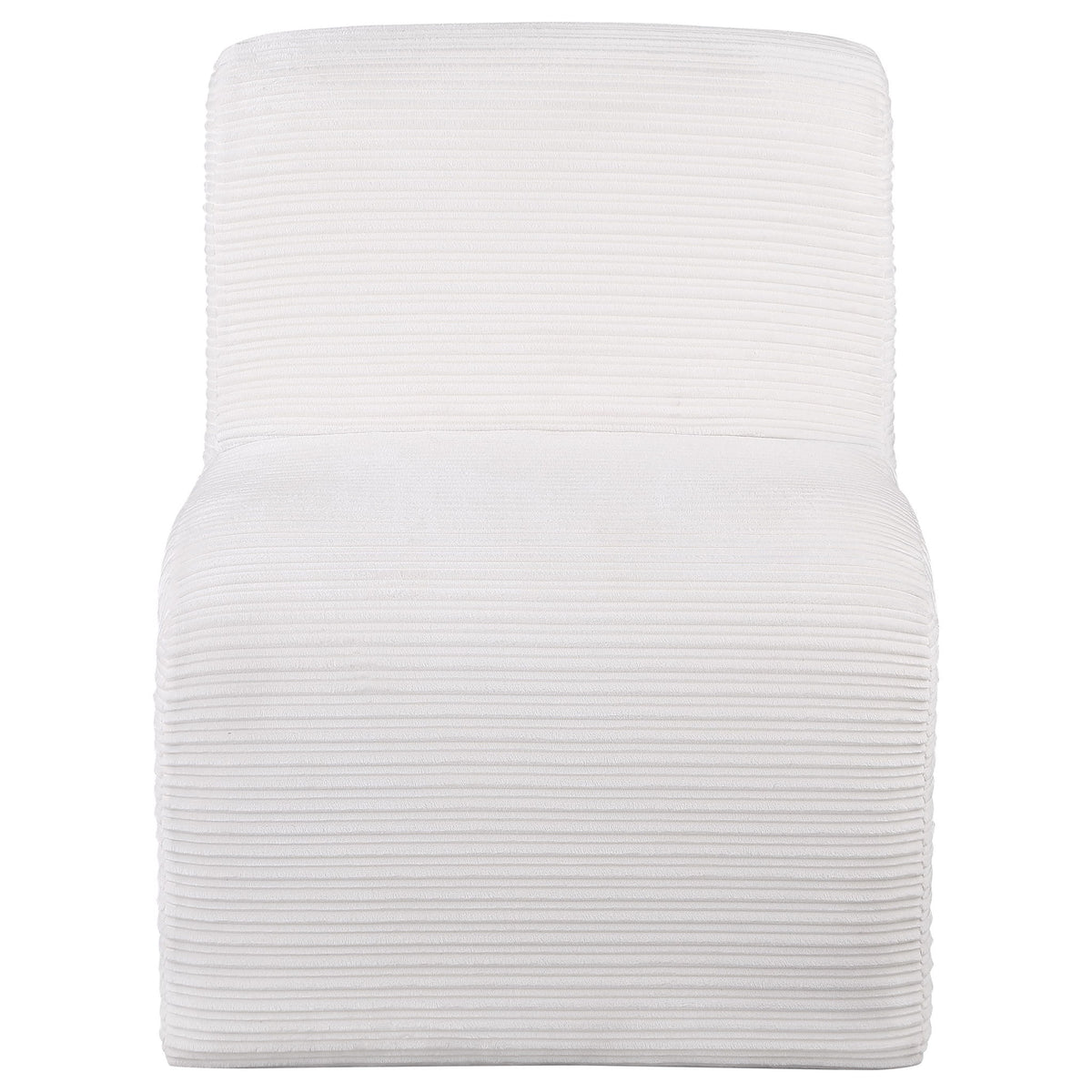Winne - Curved Armless Accent Chair