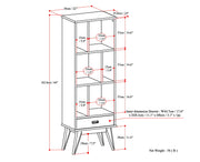 Draper - Mid Century Wide Bookcase And Storage Unit - R&R Furniture Gallery (Fountain Valley, CA)
