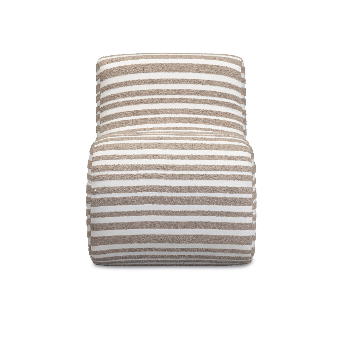 Senna - Jacquard Organic Stripes Accent Chair - Taupe - R&R Furniture Gallery (Fountain Valley, CA)
