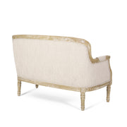Noble House Inspired Style stationary loveseat with plush cushions and modern design, perfect for cozy living room seating.