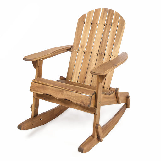 Outdoor Adirondack Rocking Chair With Hand Crafted Details - R&R Furniture Gallery (Fountain Valley, CA)