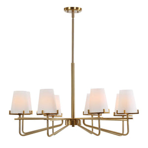 Lassen - 8 Light Chandelier - Brass