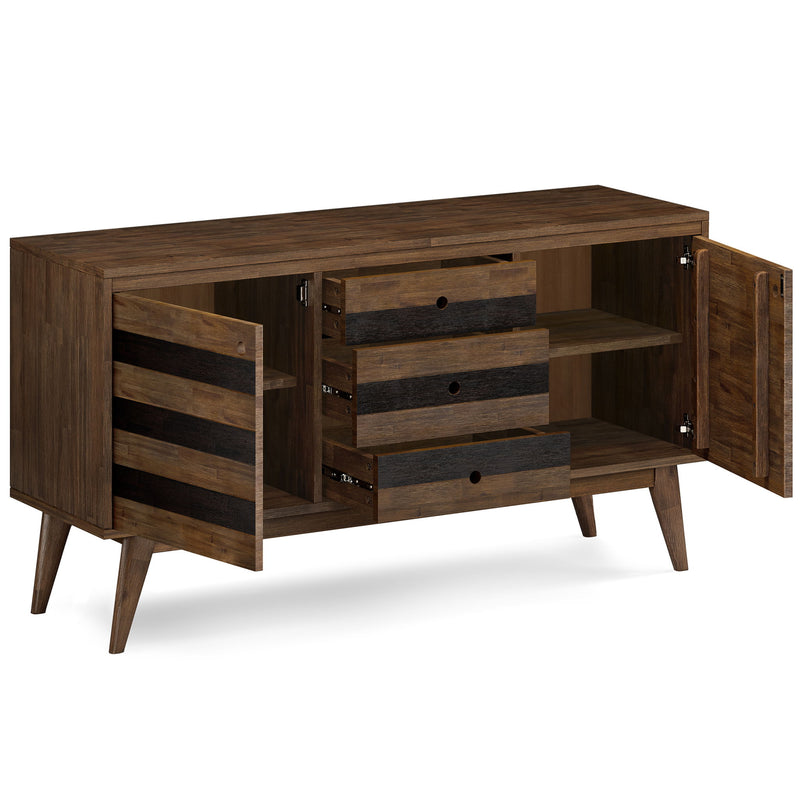 Clarkson - Sideboard Buffet - Rustic Natural Aged Brown - R&R Furniture Gallery (Fountain Valley, CA)