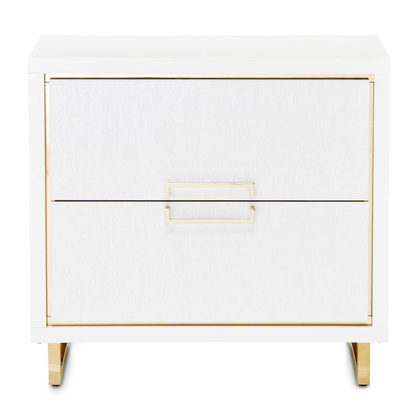 Palm Gate - Nightstand - Cloud White