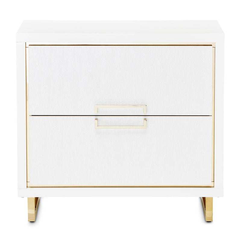 Palm Gate - Nightstand - Cloud White - R&R Furniture Gallery (Fountain Valley, CA)