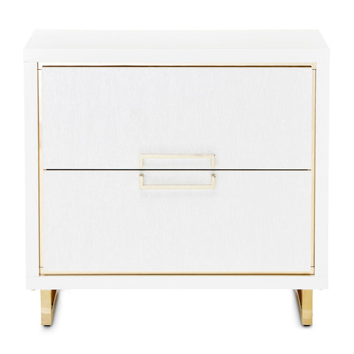 Palm Gate - Nightstand - Cloud White - R&R Furniture Gallery (Fountain Valley, CA)