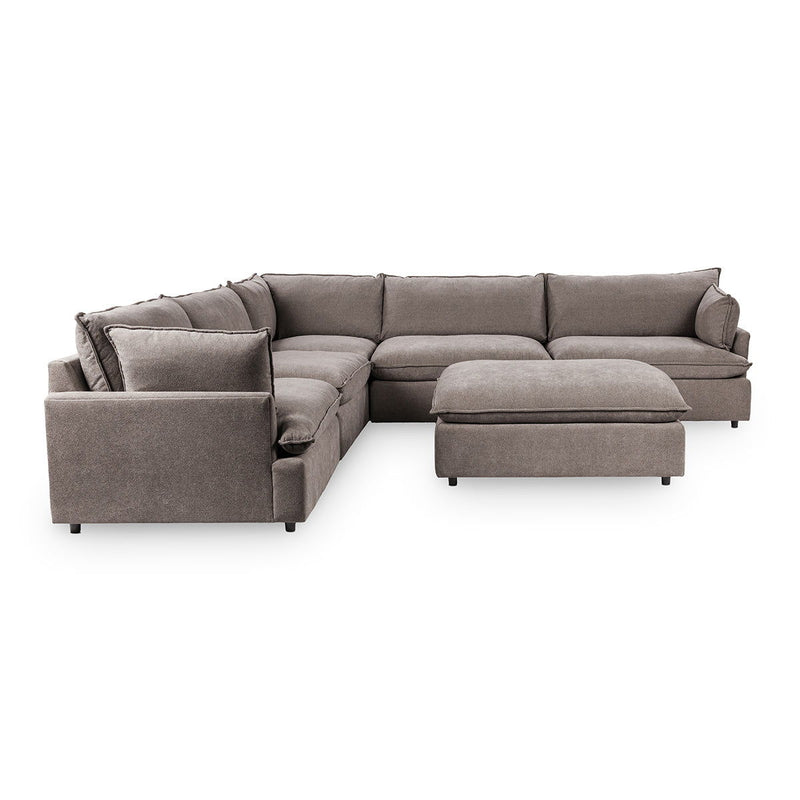 Caplan - 6 Piece Modular Sectional With Ottoman - R&R Furniture Gallery (Fountain Valley, CA)