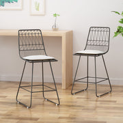 Yearning - Iron Counter Stool With Water Resistant Cushion - R&R Furniture Gallery (Fountain Valley, CA)