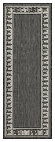 Sunshine - 5'3" X 7'3" Polypropylene Indoor, Outdoor Area Rug - Anthracite - R&R Furniture Gallery (Fountain Valley, CA)