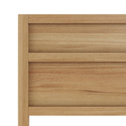 Ridgecrest Home Maddox panel headboard with sleek design, showcasing a modern wood finish and clean lines for a contemporary bedroom.