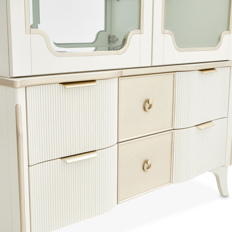 La Marisia - Display Cabinet - Creamy Pearl - R&R Furniture Gallery (Fountain Valley, CA)