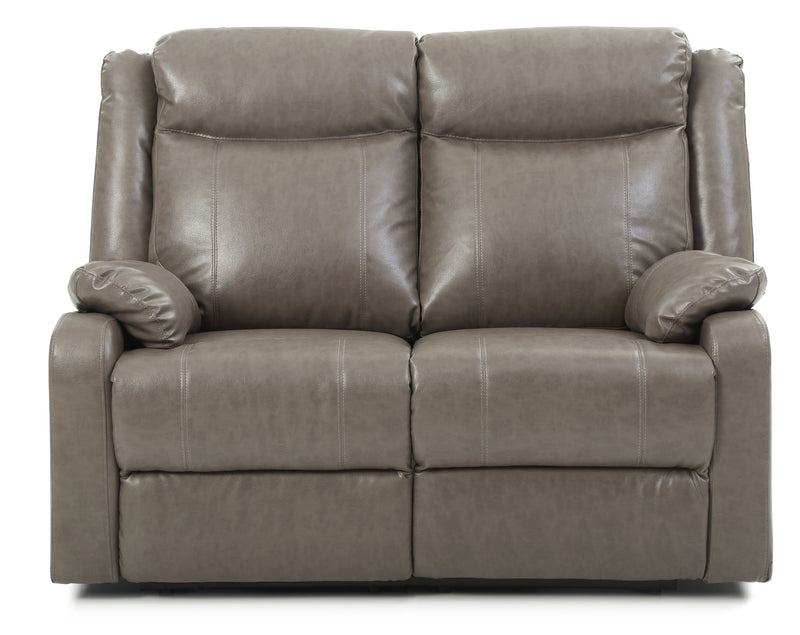 Comfortable reclining loveseat for two by Glory Furniture, featuring plush cushions and a sleek design for modern living spaces.