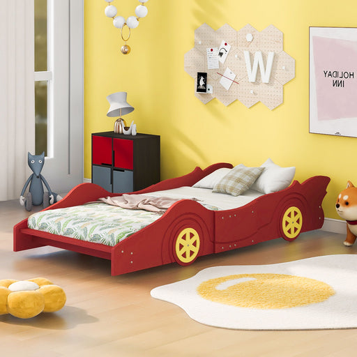 Race Car Shaped Platform Bed & Wheels - R&R Furniture Gallery (Fountain Valley, CA)