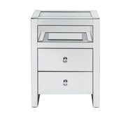 Dominic - Accent Table With LED - Mirrored - R&R Furniture Gallery (Fountain Valley, CA)