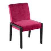 Set of two Lumi Source Carmen contemporary elegant design chairs with sleek modern style and plush upholstered seats.